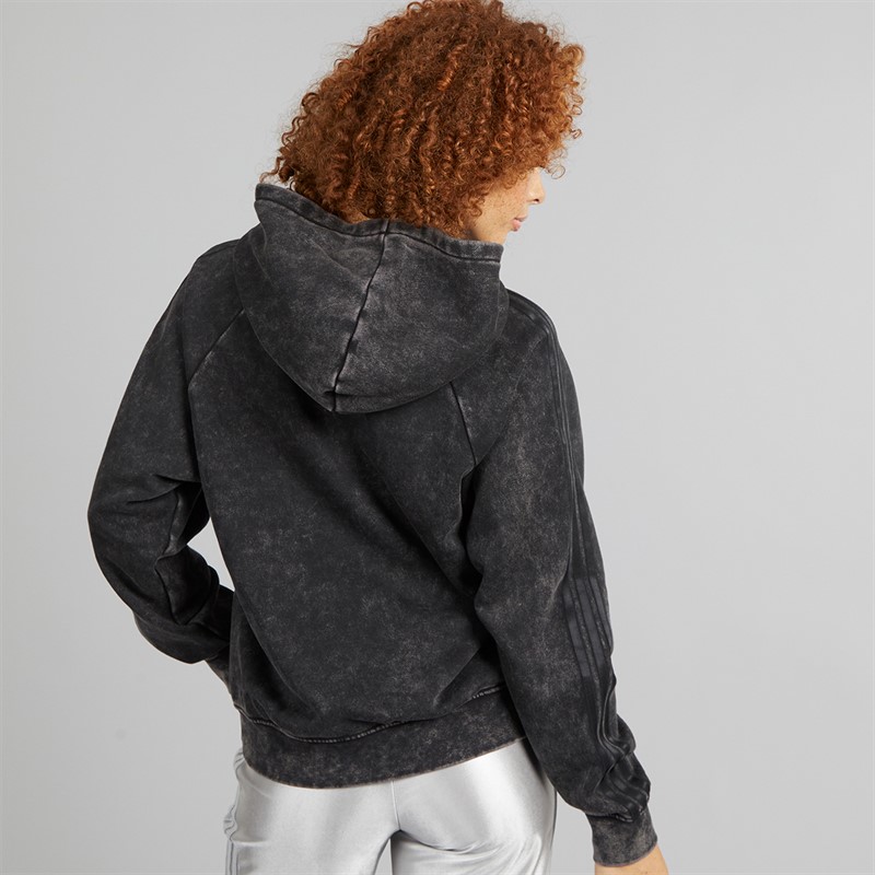adidas Originals Womens Washed Out Boyfriend Fit Hoodie Black