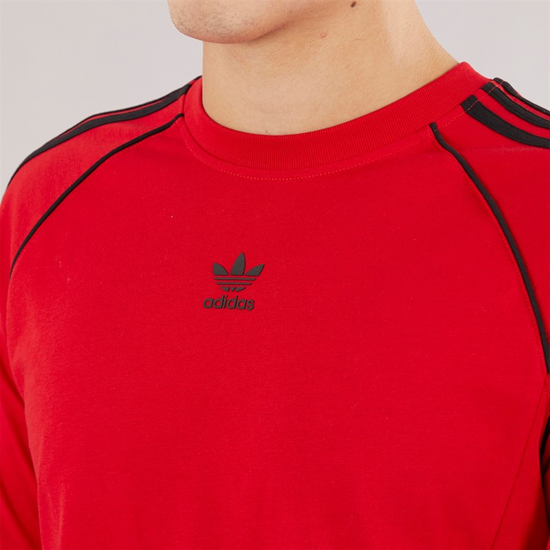 adidas Originals Mens Adicolor Superstar T-Shirt Better Scarlet