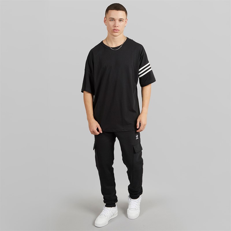 adidas Originals Mens Trefoil Essentials Cargo Joggers Black