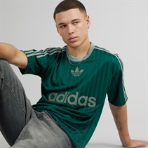 adidas Originals Mens Adicolor Poly T-Shirt Collegiate Green