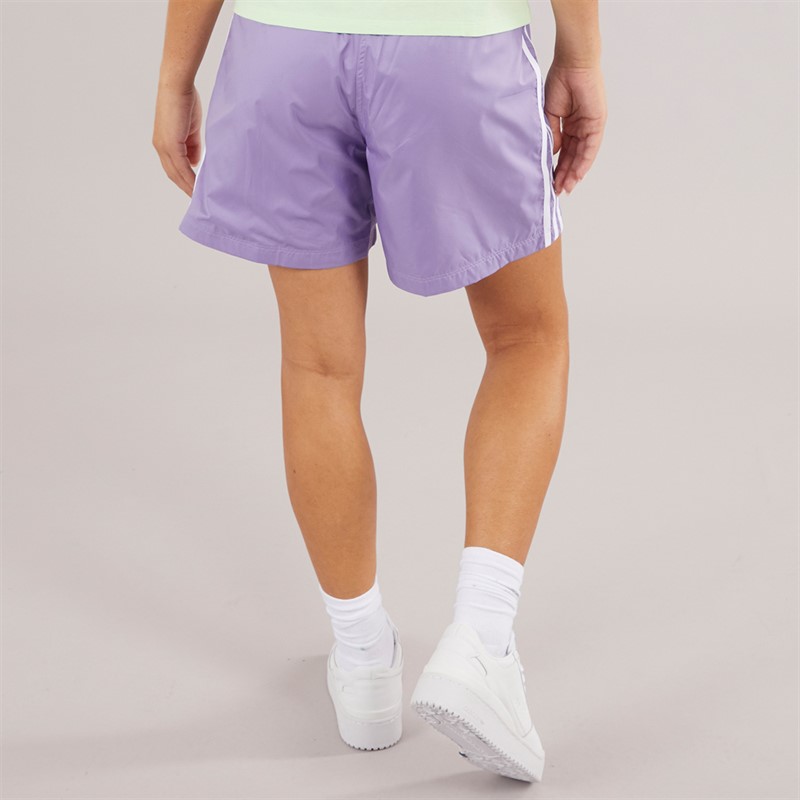 adidas Originals Womens Adicolor Classics Ripstop Long Shorts Magic Lilac