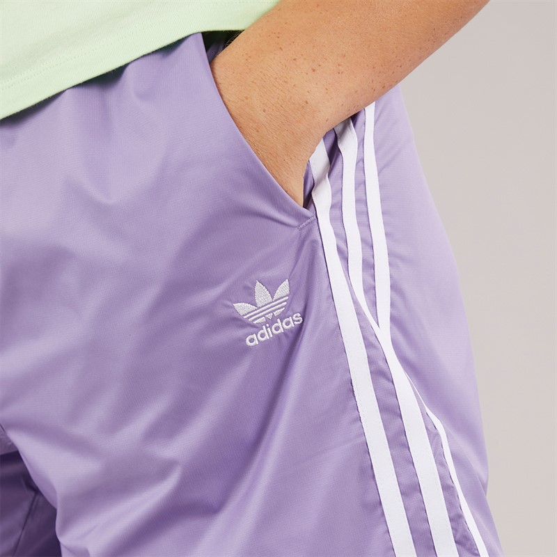 adidas Originals Womens Adicolor Classics Ripstop Long Shorts Magic Lilac