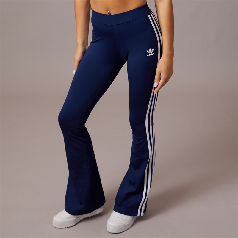 adidas Originals Womens Adicolor Flared Leggings Dark Blue
