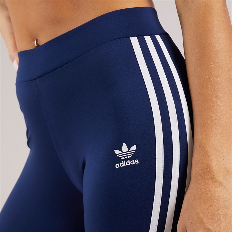 adidas Originals Womens Adicolor Flared Leggings Dark Blue