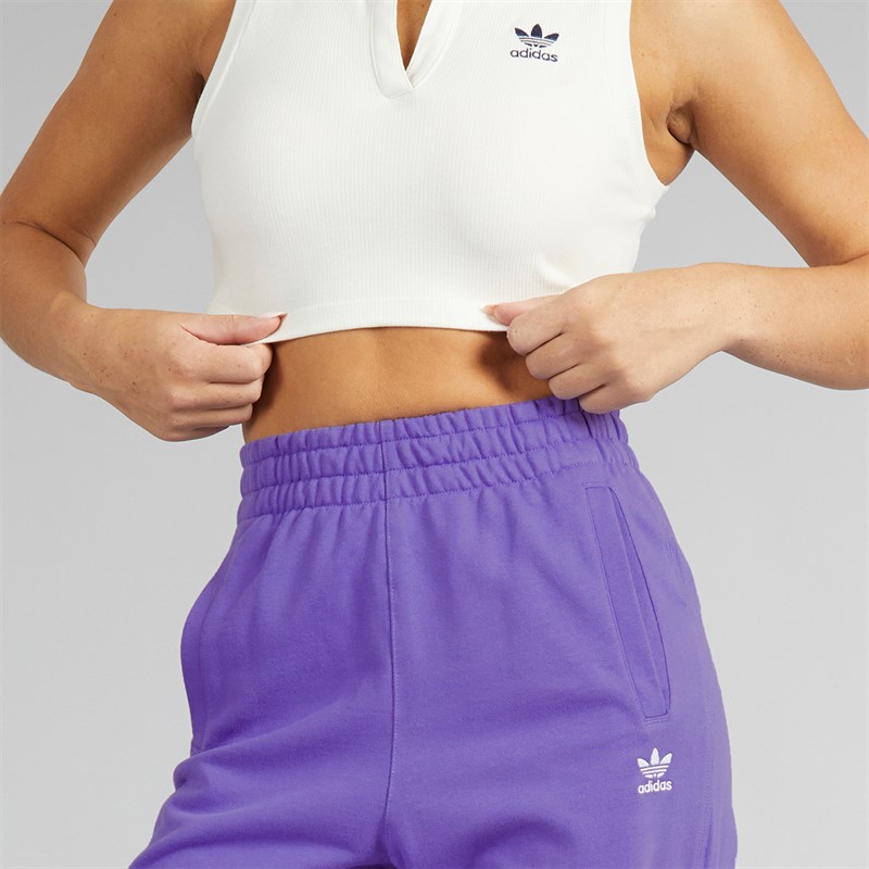 adidas Originals Womens Trefoil Essentials French Terry Joggers Semi Cobalt Blue