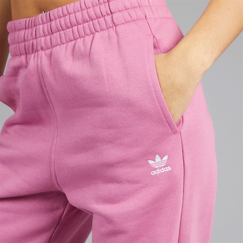 adidas Originals Womens Trefoil Essentials Fleece Joggers Semi Pulse Lilac