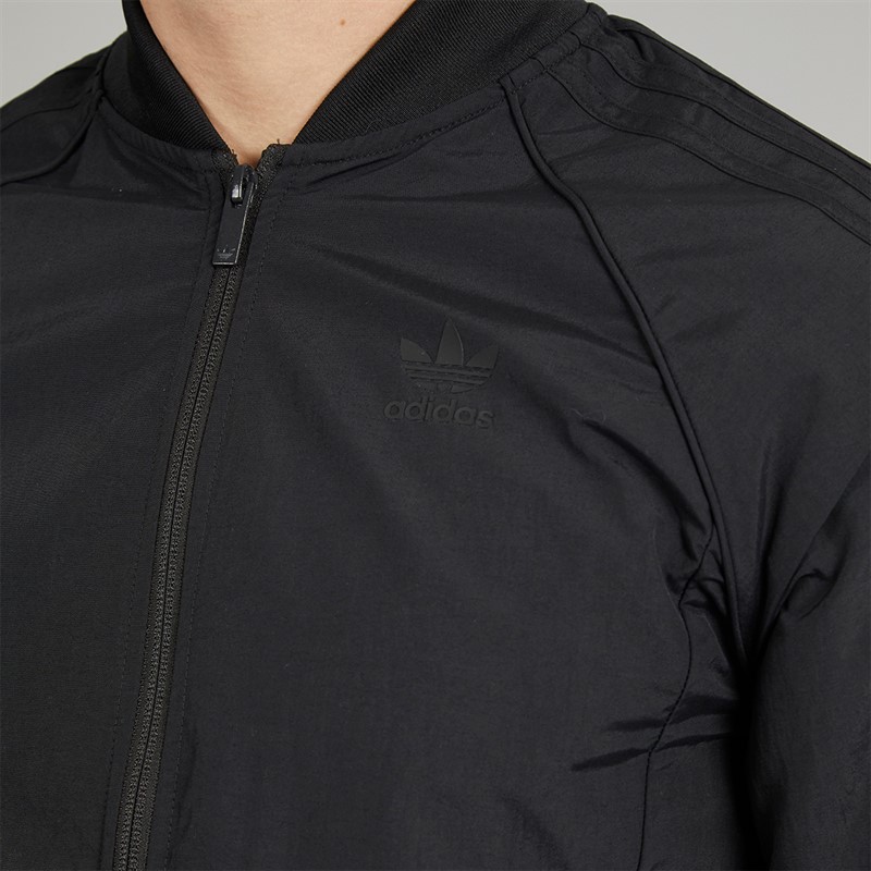 adidas Originals Mens Adicolor Woven Superstar Track Jacket Black