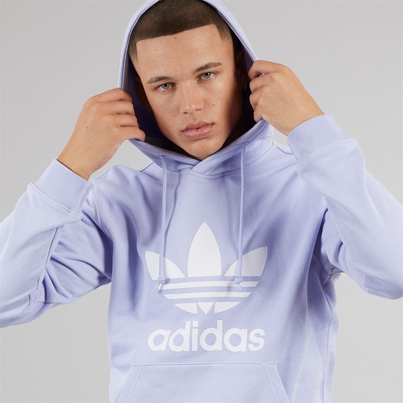 adidas Originals Mens Adicolor Classics Trefoil Hoodie Violet Tone