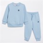 adidas Originals Infant Boys Trefoil Essentials Crew Sweatshirt And Joggers Set Clear Sky