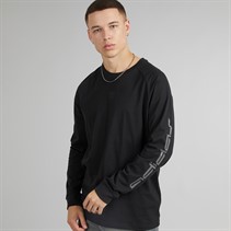 adidas Originals Mens Graphic Long Sleeve T-Shirt Black