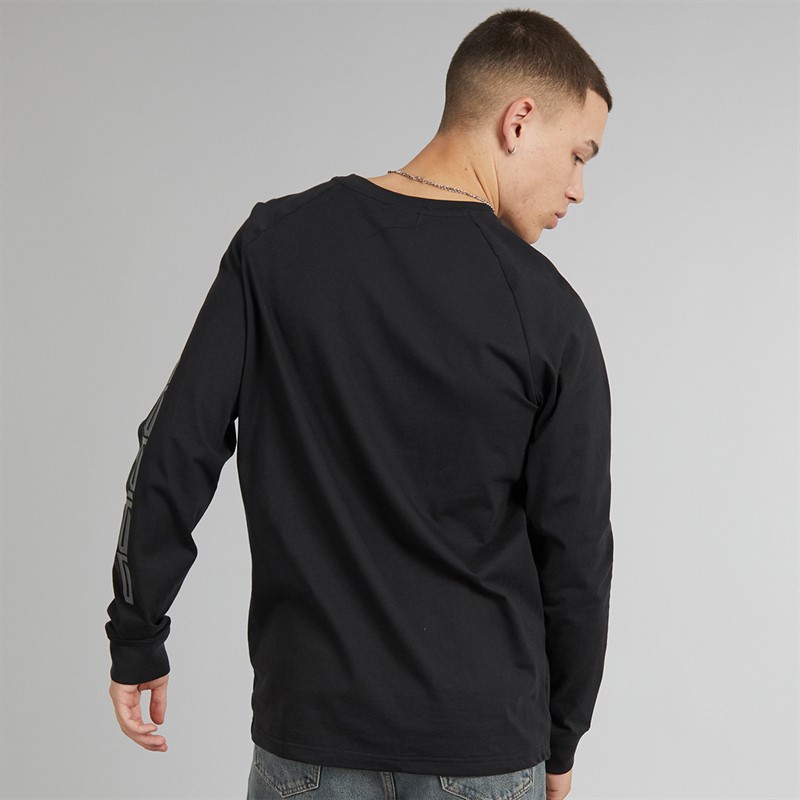 adidas Originals Mens Graphic Long Sleeve T-Shirt Black