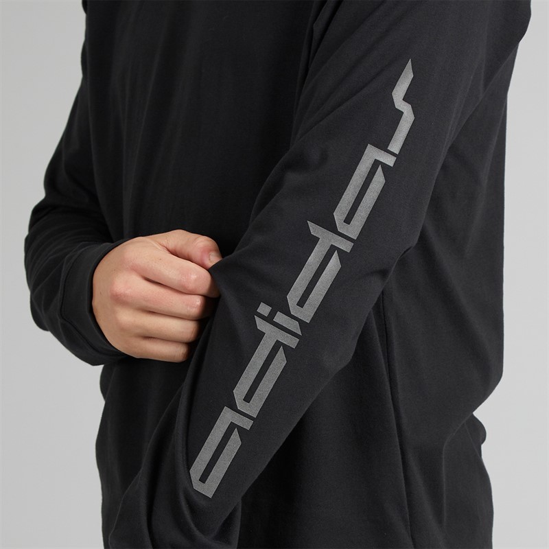 adidas Originals Mens Graphic Long Sleeve T-Shirt Black