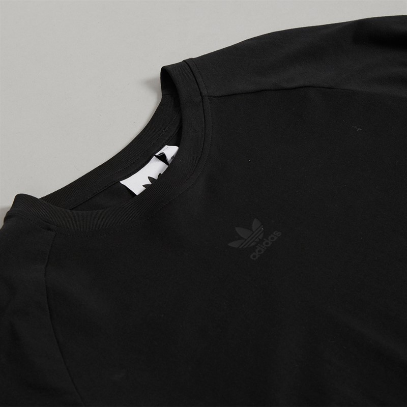 adidas Originals Mens Graphic Long Sleeve T-Shirt Black