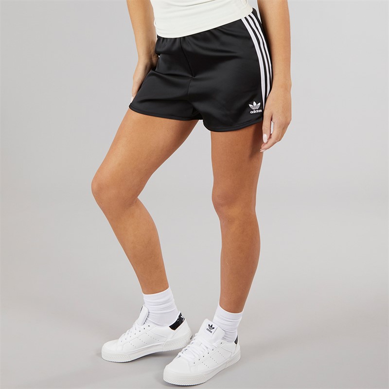adidas Originals Womens Adicolor Satin Sprint Shorts Black
