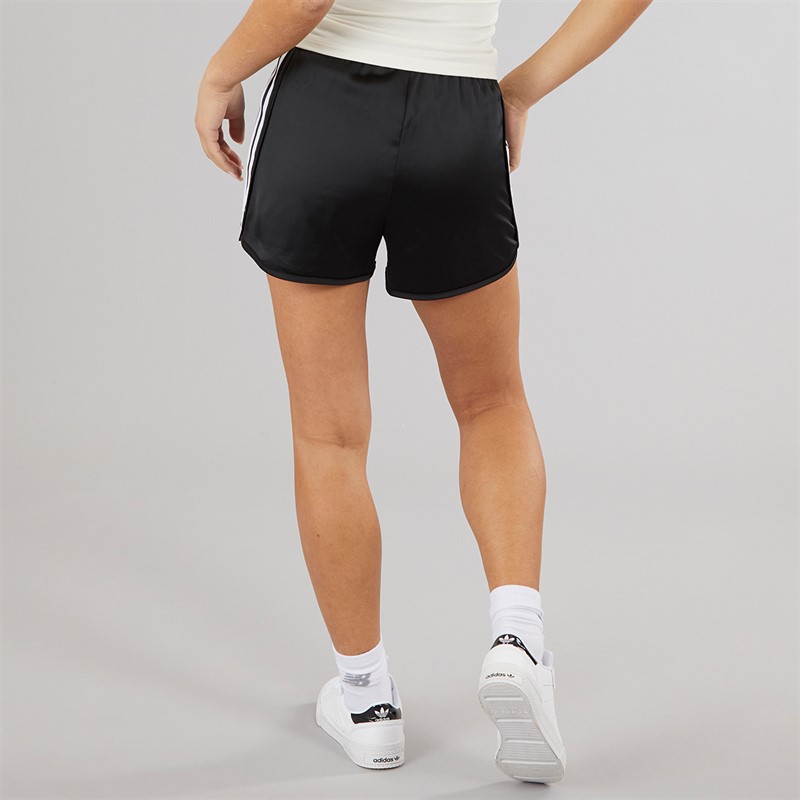 adidas Originals Womens Adicolor Satin Sprint Shorts Black