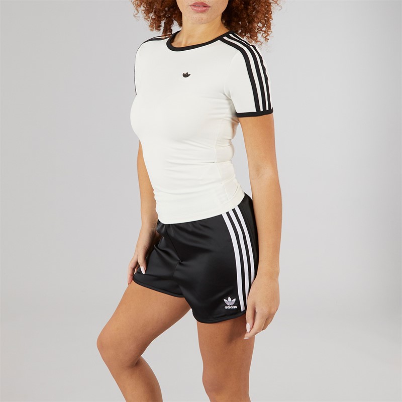 adidas Originals Womens Adicolor Satin Sprint Shorts Black