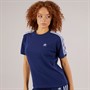 adidas Originals Womens Adicolor 3-Stripes T-Shirt Dark Blue
