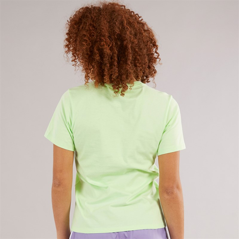 adidas Originals Womens Monogram Trefoil T-Shirt Semi Green Spark