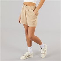 adidas Originals Womens Trefoil Essentials Plus Sweat Shorts Magic Beige