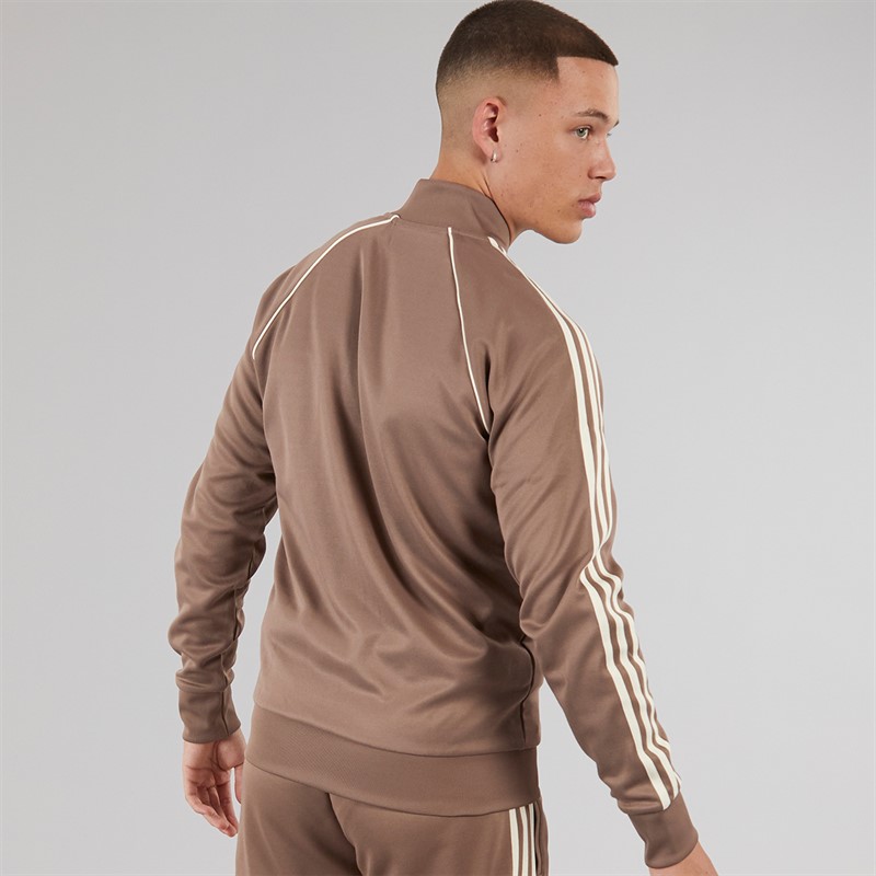 adidas Originals Mens Adicolor Classics Superstar Track Jacket Trace Brown