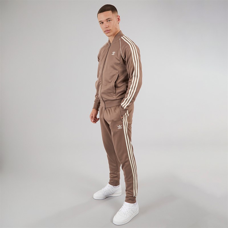 adidas Originals Mens Adicolor Classics Superstar Track Jacket Trace Brown