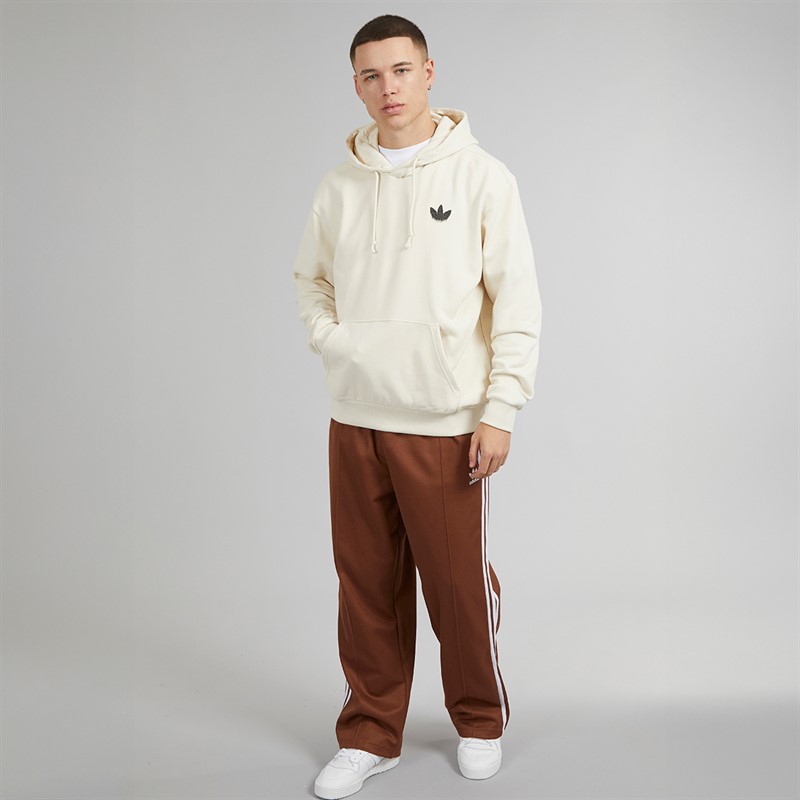 adidas Originals Mens Skeleton Graphic Back Hoodie Wonder White