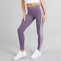 adidas Originals Womens Adicolor 3-Stripes Tight Leggings Shadow Violet/White
