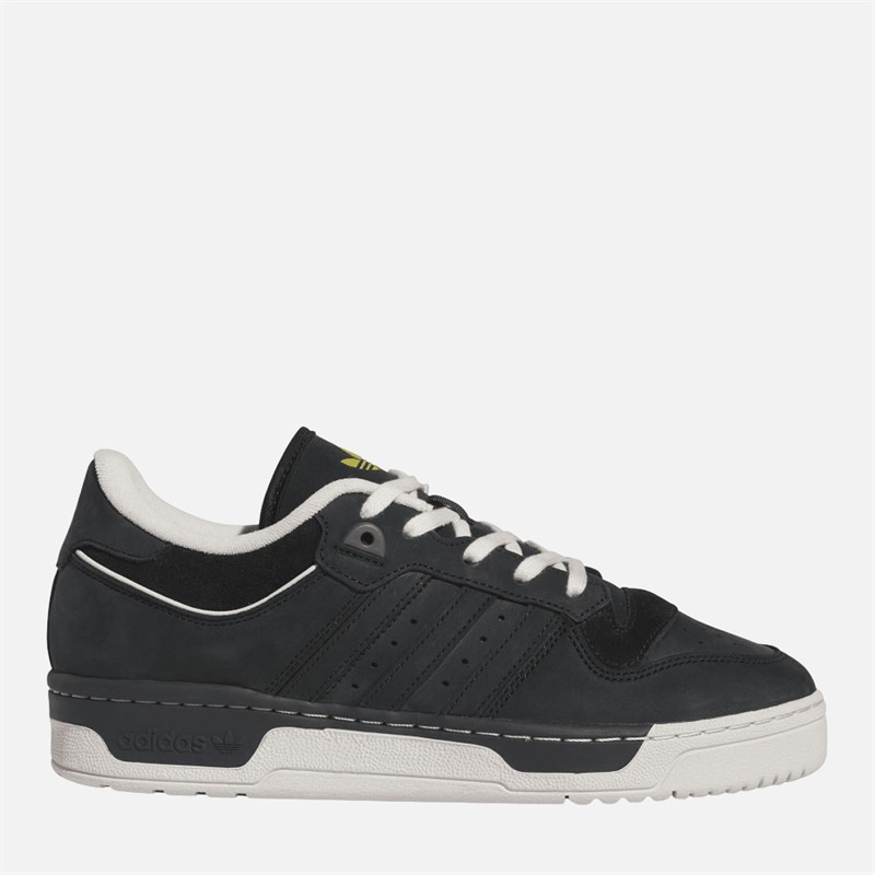 adidas Originals Mens Rivalry 86 Low 003 Trainers Core Black/Talc/Pulse Olive