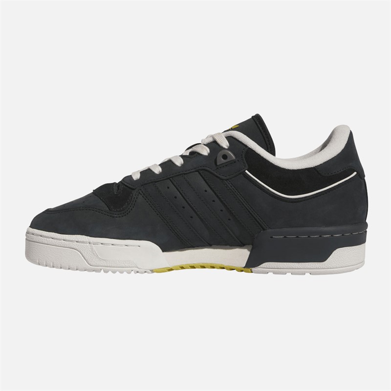 adidas Originals Mens Rivalry 86 Low 003 Trainers Core Black/Talc/Pulse Olive