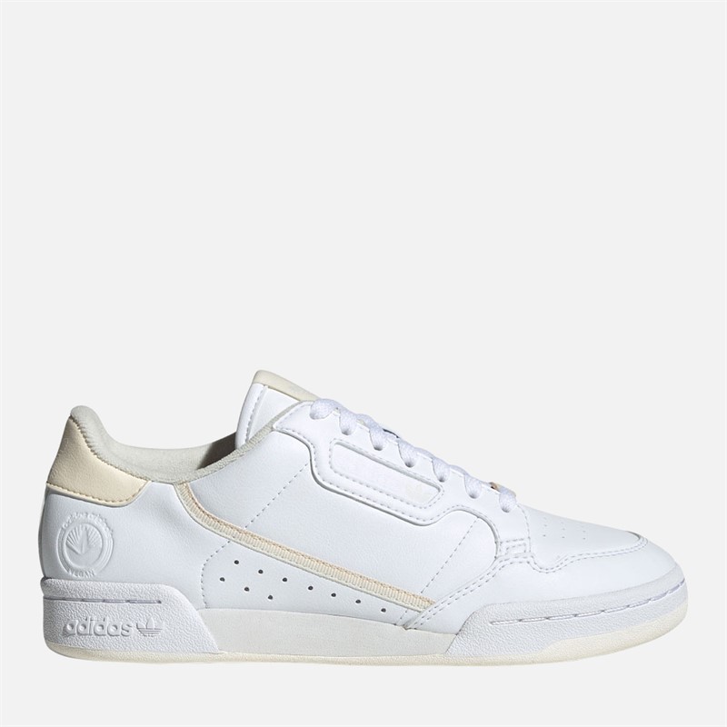 adidas Originals Womens Continental 80 Stripes Trainers Cloud White/Ecru Tint/Off White
