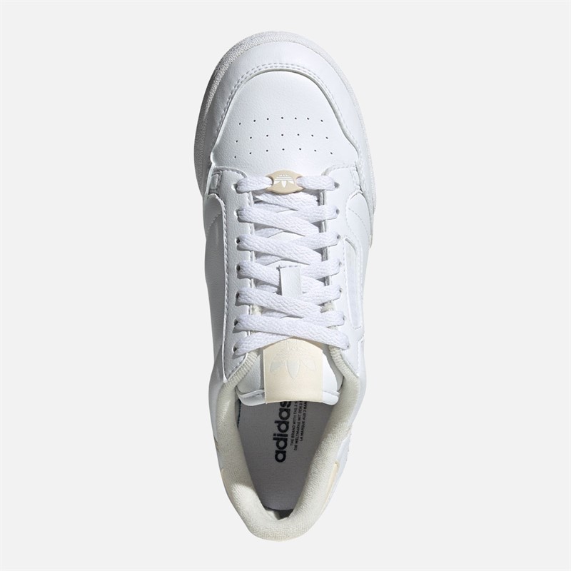 adidas Originals Womens Continental 80 Stripes Trainers Cloud White/Ecru Tint/Off White