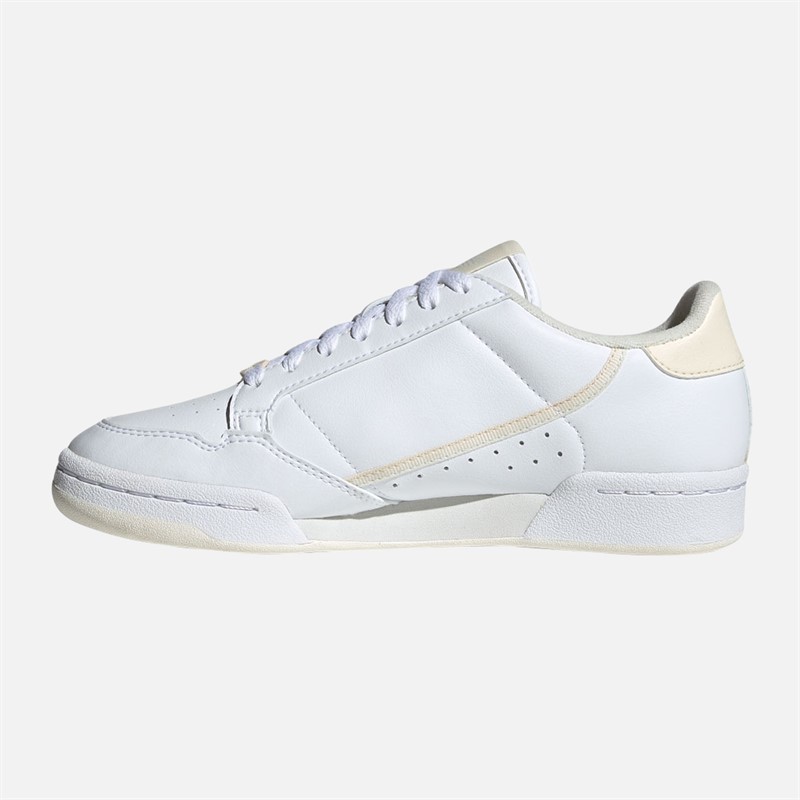 adidas Originals Womens Continental 80 Stripes Trainers Cloud White/Ecru Tint/Off White
