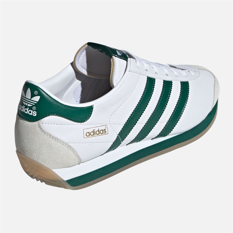 adidas Originals Mens Country Japan Trainers Cloud White/Collegiate Green/Crystal White
