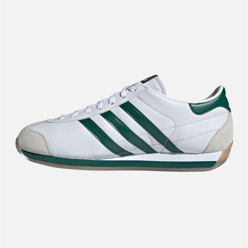 adidas Originals Mens Country Japan Trainers Cloud White/Collegiate Green/Crystal White