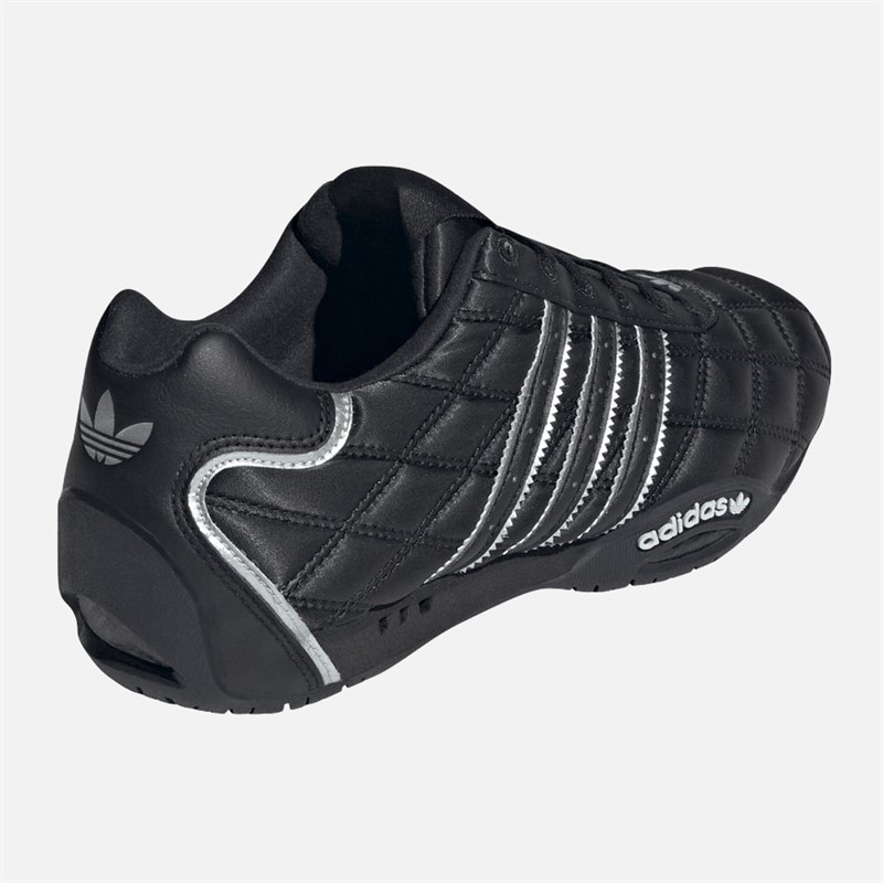 adidas Originals Womens Adi Racer LO Trainers Core Black/Core Black/Silver Metallic