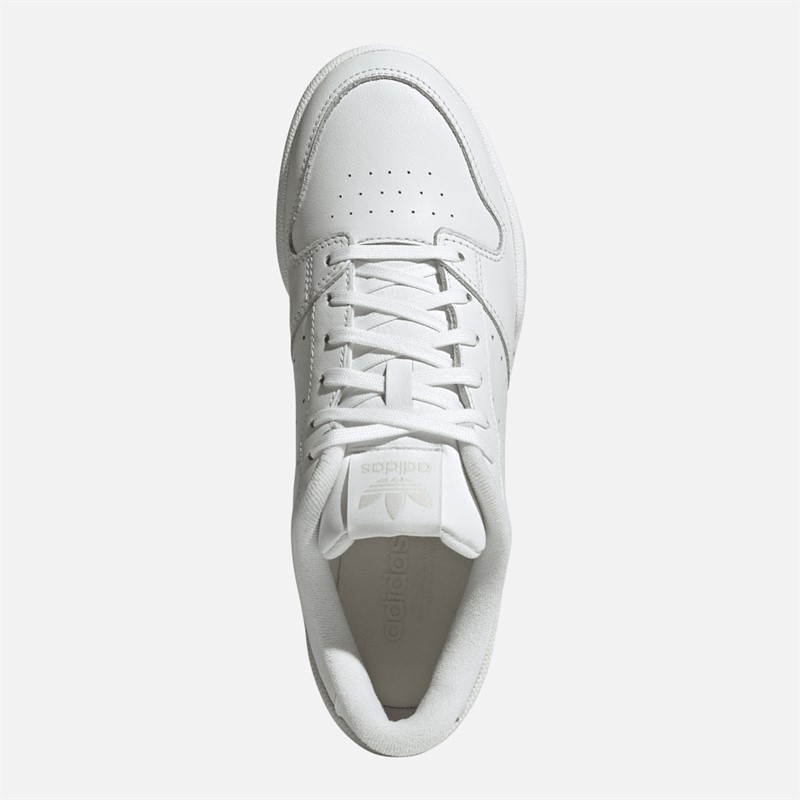 adidas Originals Mens Team Court 2.0 Trainers Core White/Core White/Alumina