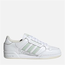 adidas Originals Mens Continental 80 Stripes Trainers Cloud White/Linen Green/Off White