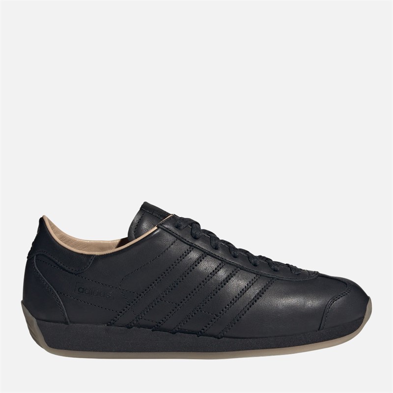 adidas Originals Mens Country Japan Trainers Core Black/Core Black/Gum