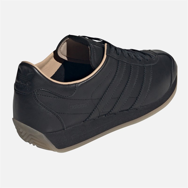 adidas Originals Mens Country Japan Trainers Core Black/Core Black/Gum