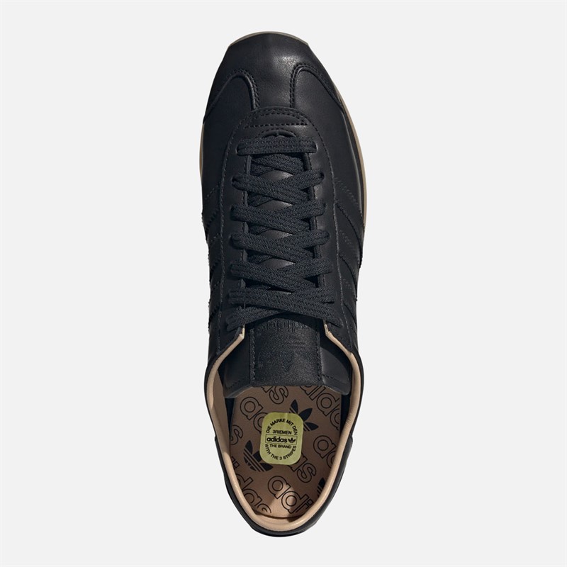 adidas Originals Mens Country Japan Trainers Core Black/Core Black/Gum