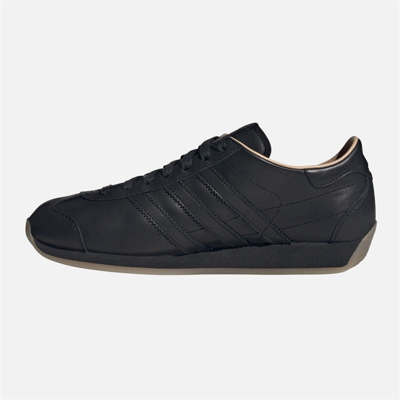 adidas Originals Mens Country Japan Trainers Core Black/Core Black/Gum