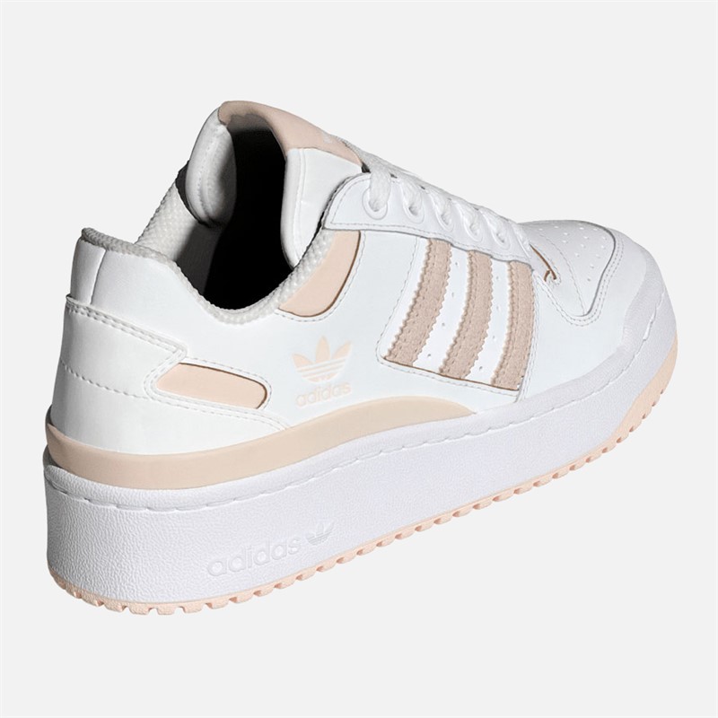 adidas Originals Womens Fourm Bold Stripes Trainers Cloud White/Wonder Quartz/Cloud White