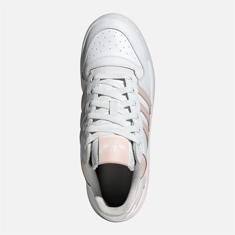 adidas Originals Womens Fourm Bold Stripes Trainers Cloud White/Wonder Quartz/Cloud White