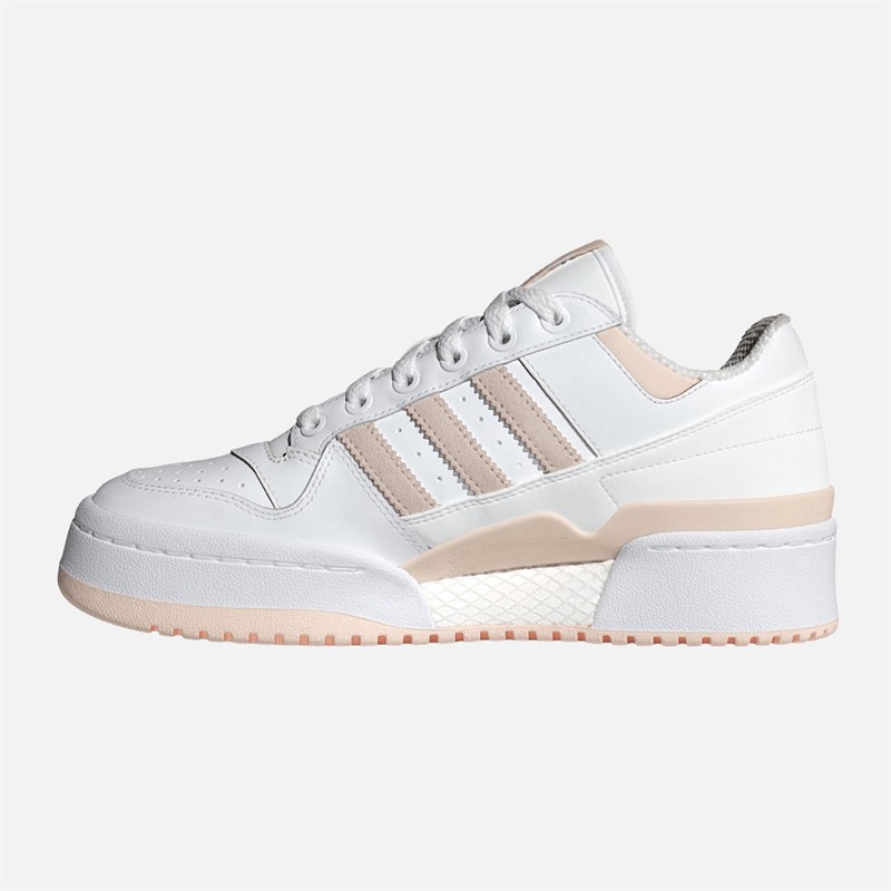 adidas Originals Womens Fourm Bold Stripes Trainers Cloud White/Wonder Quartz/Cloud White