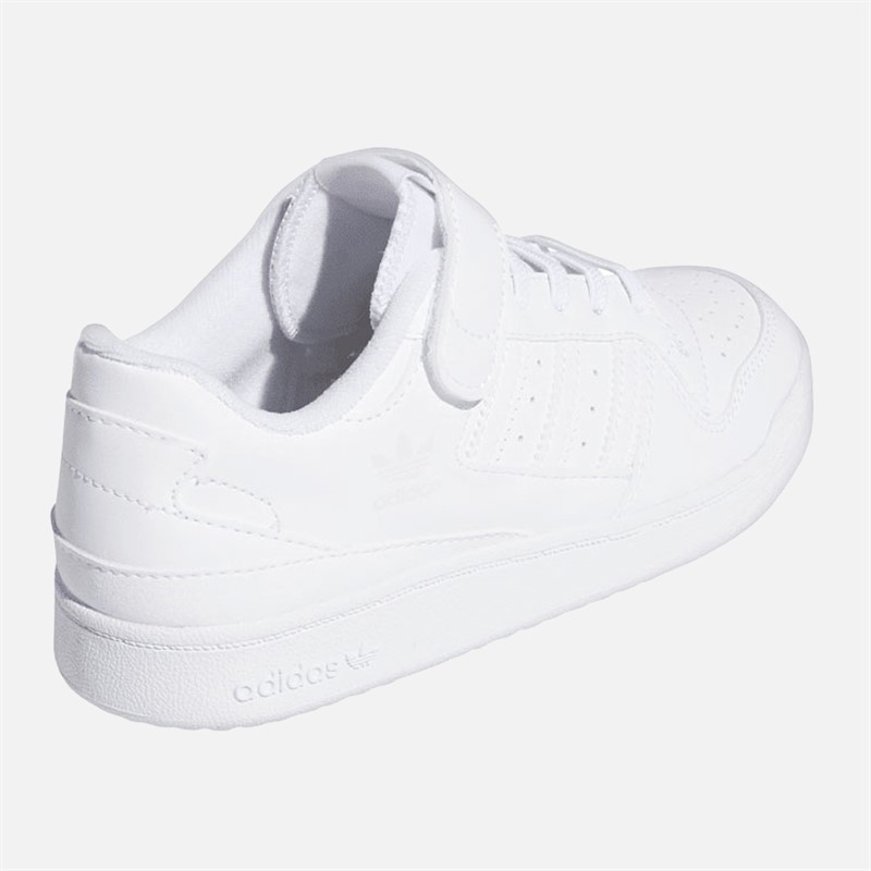 adidas Originals Kids Fourm Low Trainers Cloud White/Cloud White/Cloud White