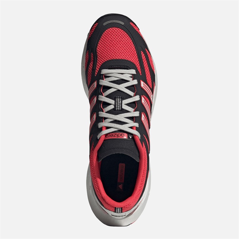 adidas Originals Mens Adizero Aruku Trainers Core Black/Semi Lucid Red/Grey Two