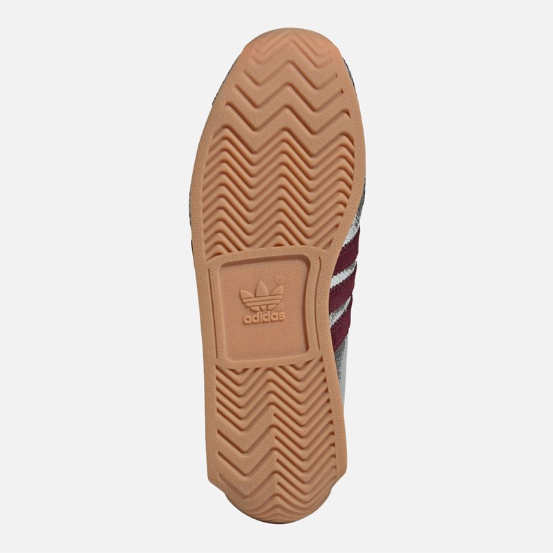 adidas Originals Womens Country OG Trainers Silver Metallic/Maroon/Off White