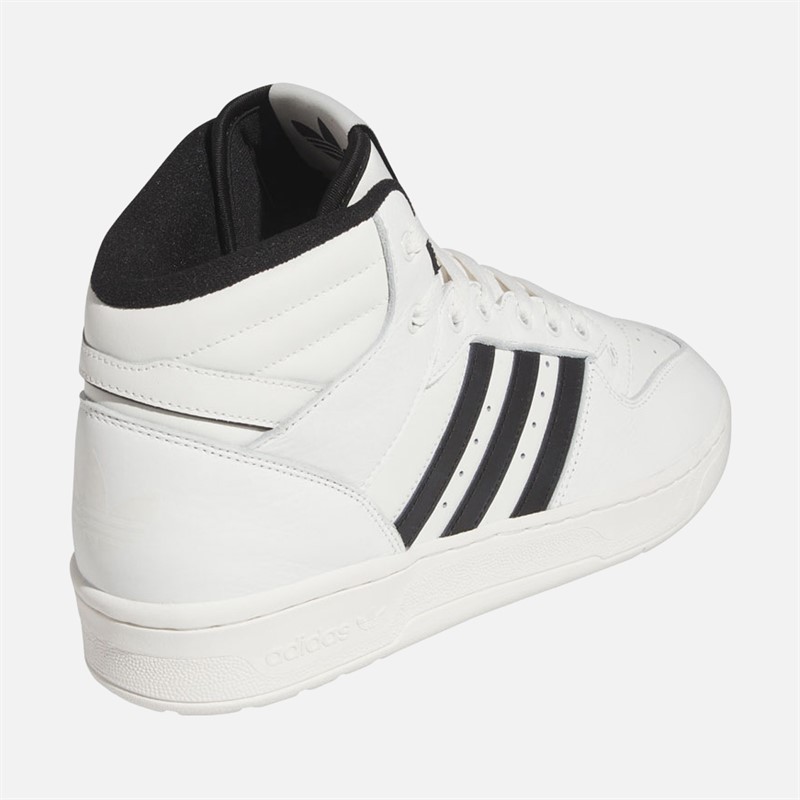 adidas Originals Mens Rivalry Mid Trainers Cloud White/Core Black/Cloud White