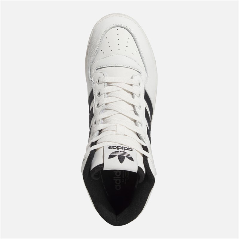 adidas Originals Mens Rivalry Mid Trainers Cloud White/Core Black/Cloud White