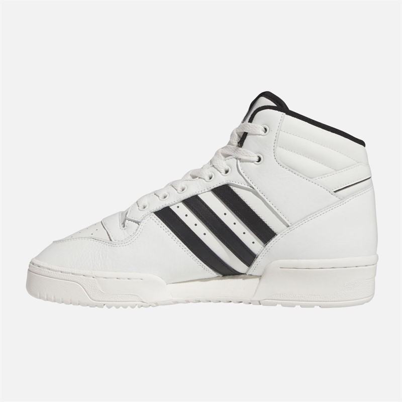 adidas Originals Mens Rivalry Mid Trainers Cloud White/Core Black/Cloud White